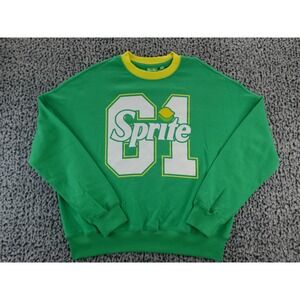 Sprite 61 Graphic‎ Sweatshirt Green Crewneck Long Sleeve Men's Size MD